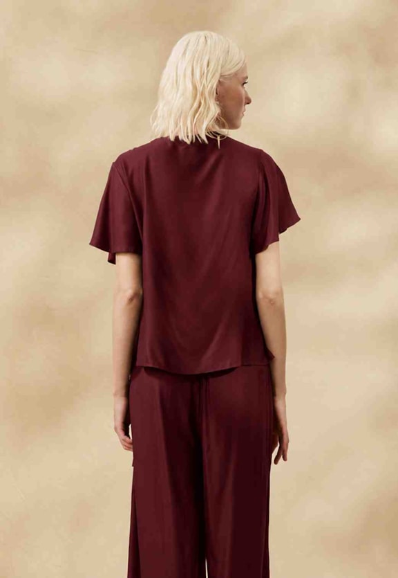 Blusa Lisa Amarração Vista Traseira