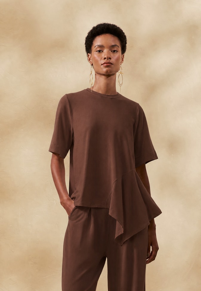Blusa Lisa Babado