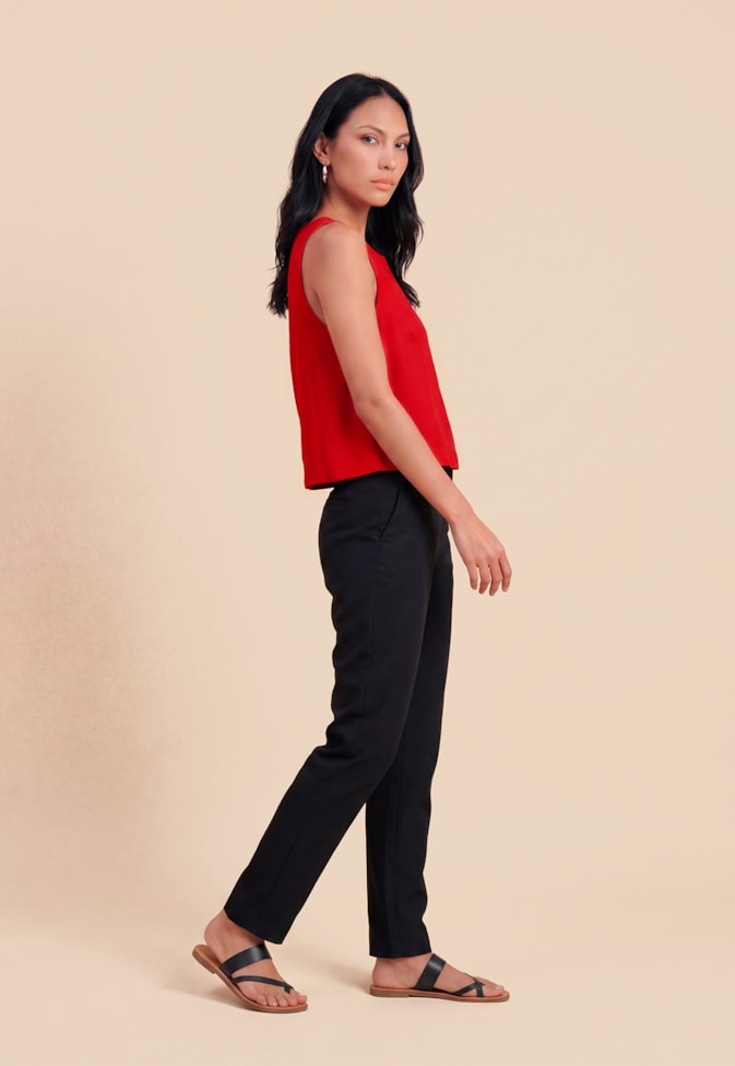 Blusa Lisa Básica Quadradinha