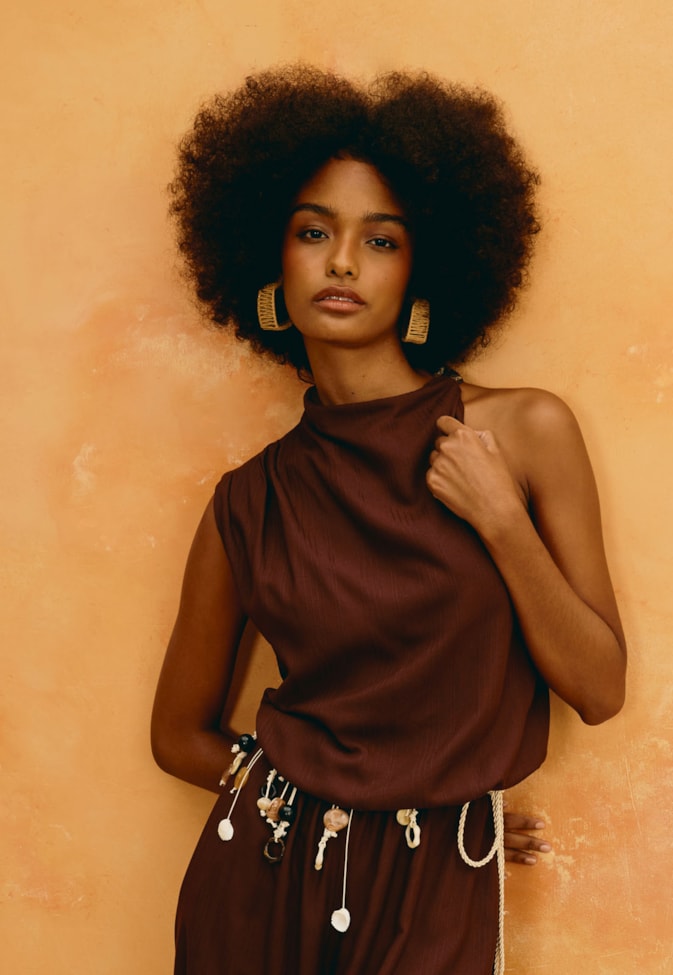 Blusa Lisa Gola Alta