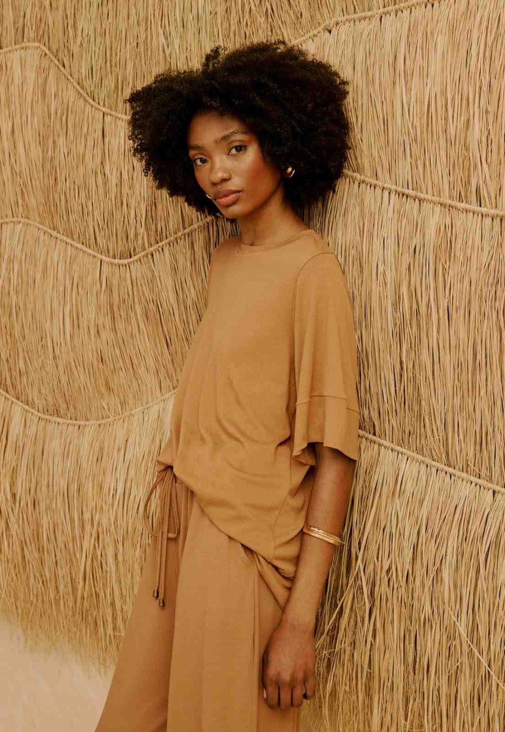 Blusa Lisa Mangas Barra