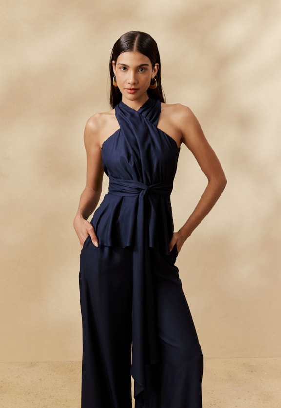 Blusa Lisa Ponta Vista Frontal