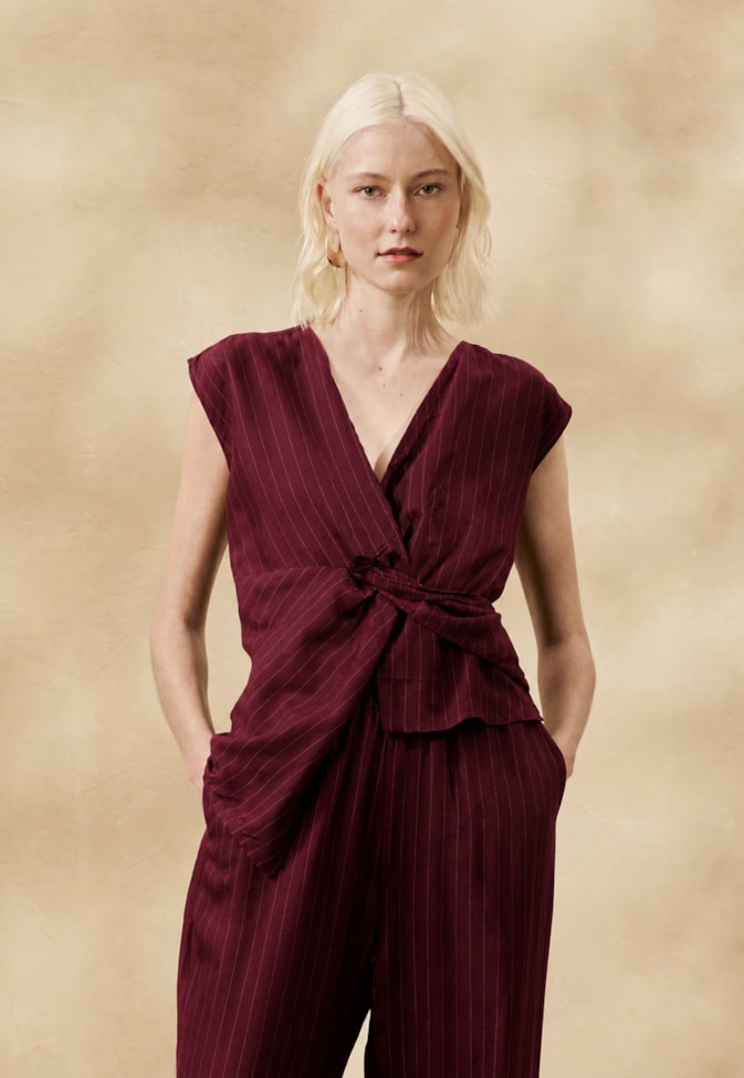 Blusa Lisa Transpassada