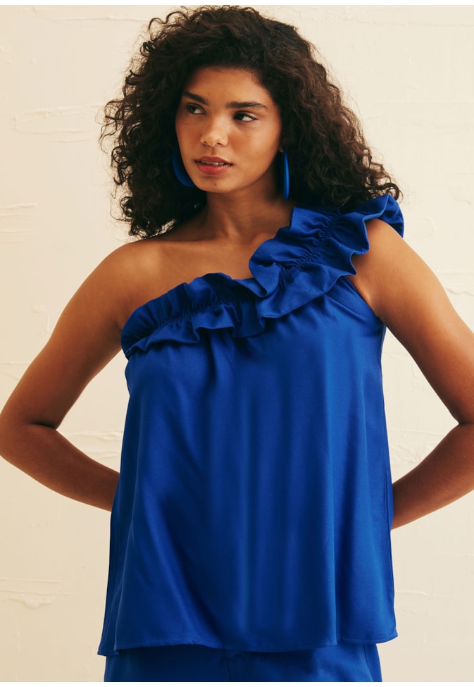 Blusa Ombro Só Pala Franzida