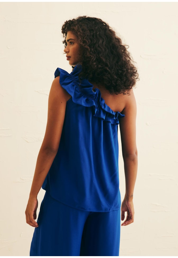 Blusa Ombro Só Pala Franzida