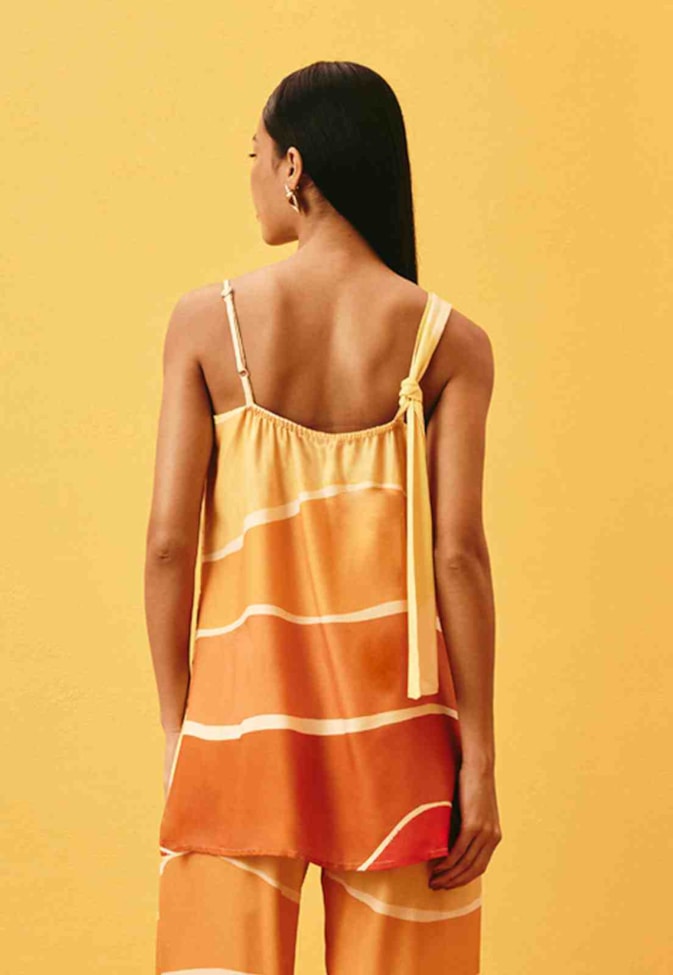 Blusa Passante Sol Estampada Tropicália
