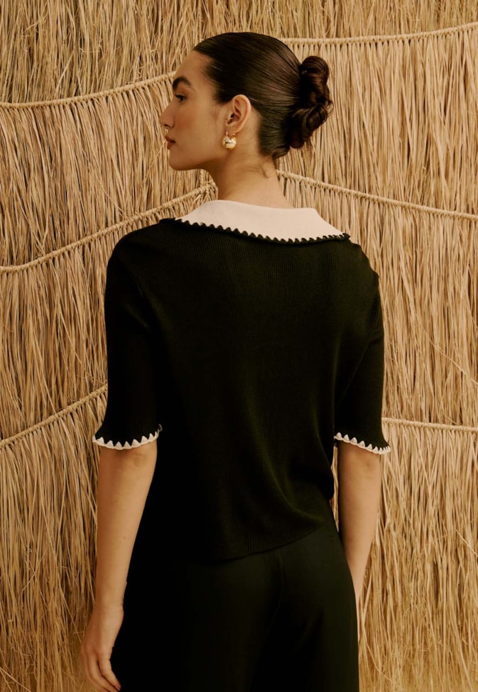 Blusa Polo Tricot Cacay