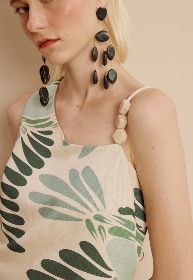 Blusa Ponteiras Estampada Tucano Toco