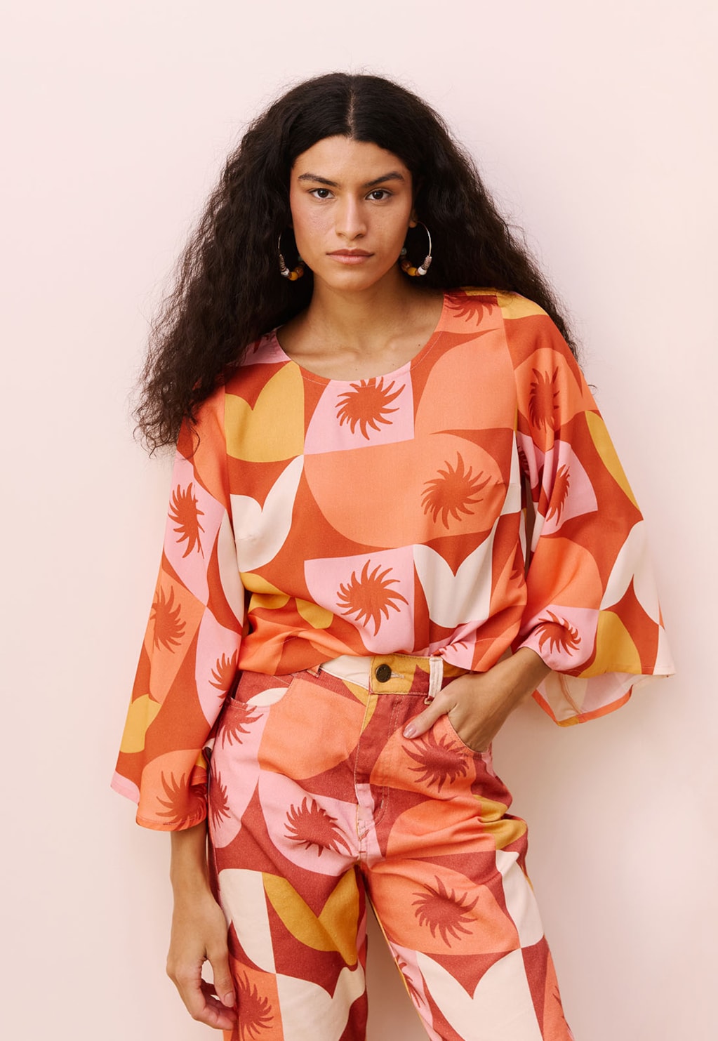 Blusa Quadradinha Estampada Jaçanã