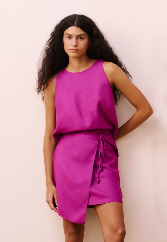 Blusa Quadradinha Gota Costas Vista Frontal