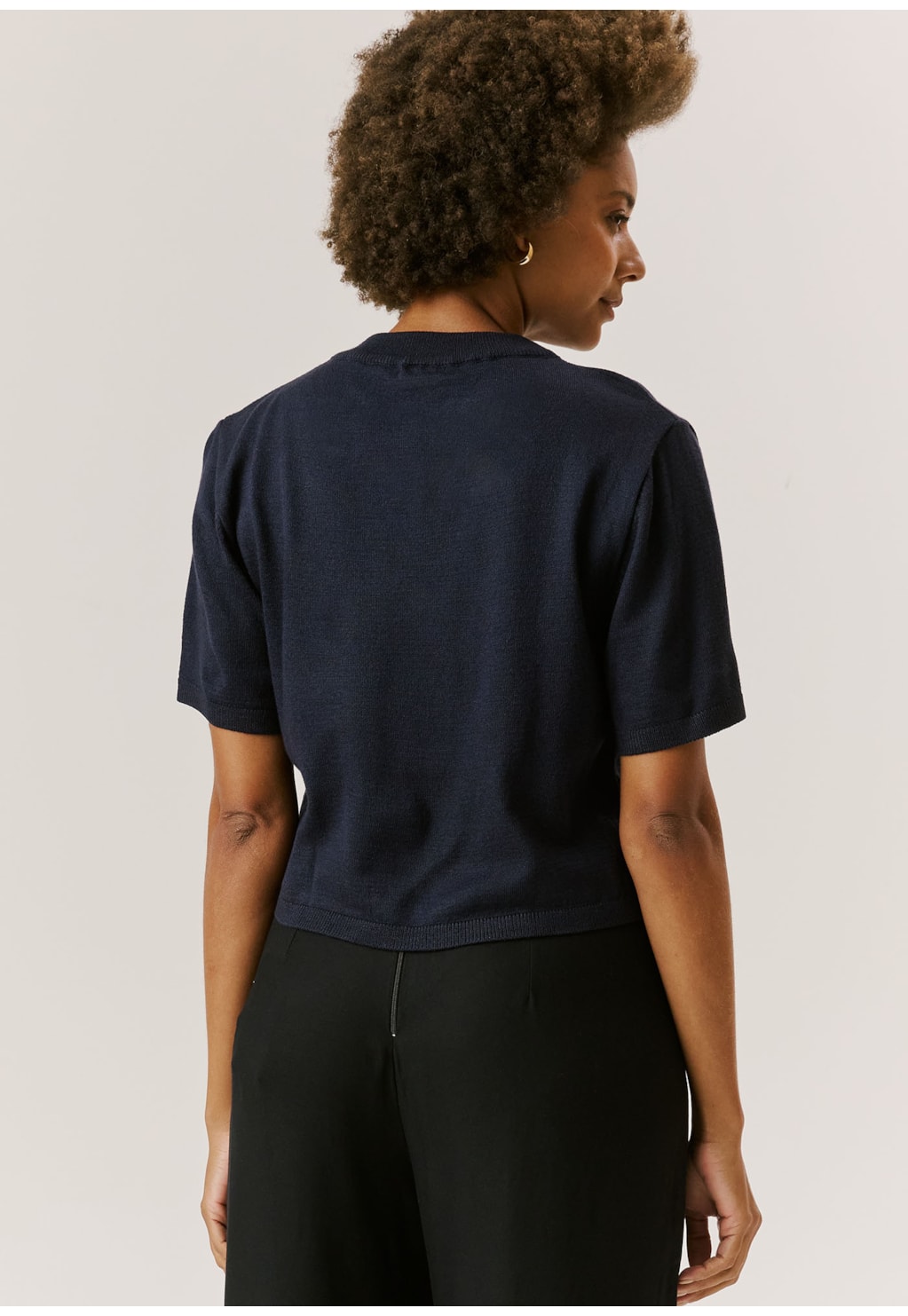 Blusa Quadradinha Tricot