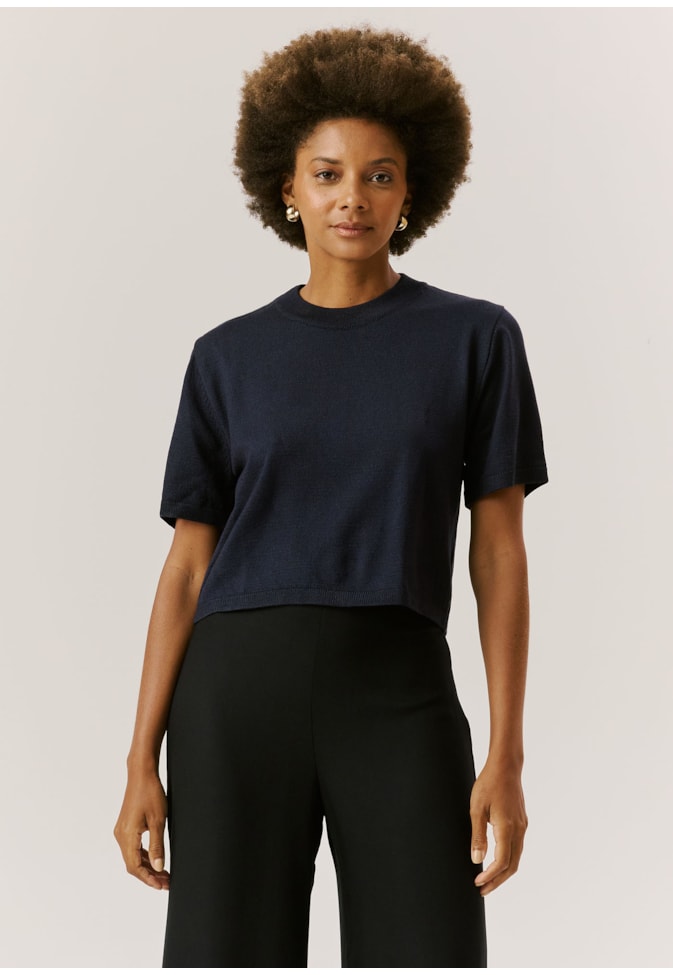 Blusa Quadradinha Tricot