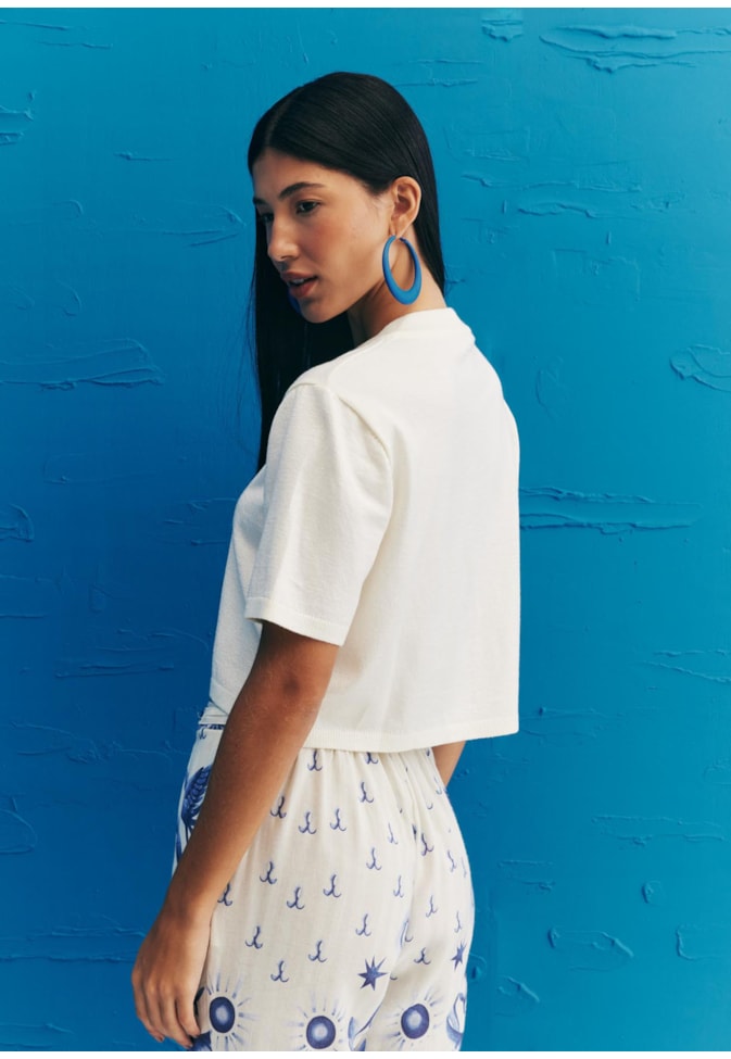 Blusa Quadradinha Tricot