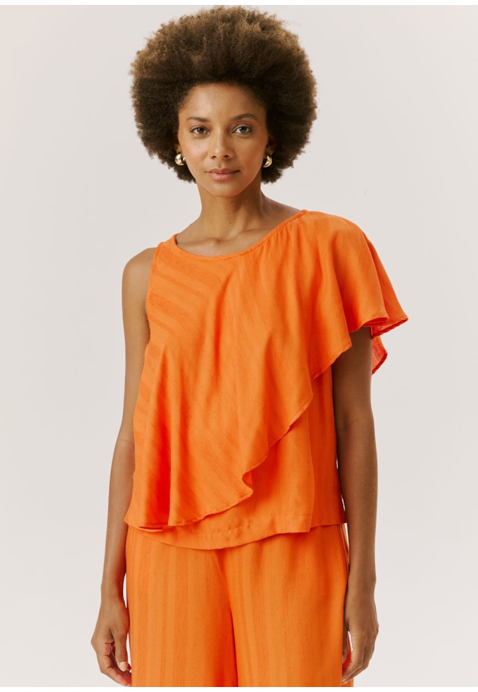 Blusa Regata Babados