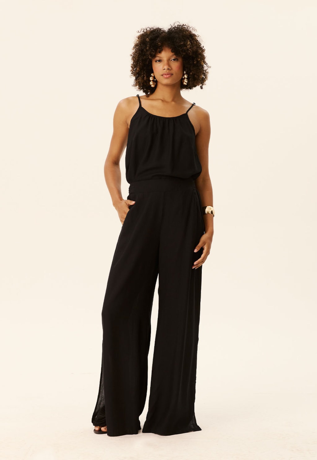 Blusa Regata Detalhe Franzido