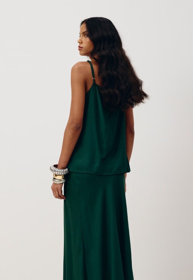 Blusa Regata Detalhe Franzido