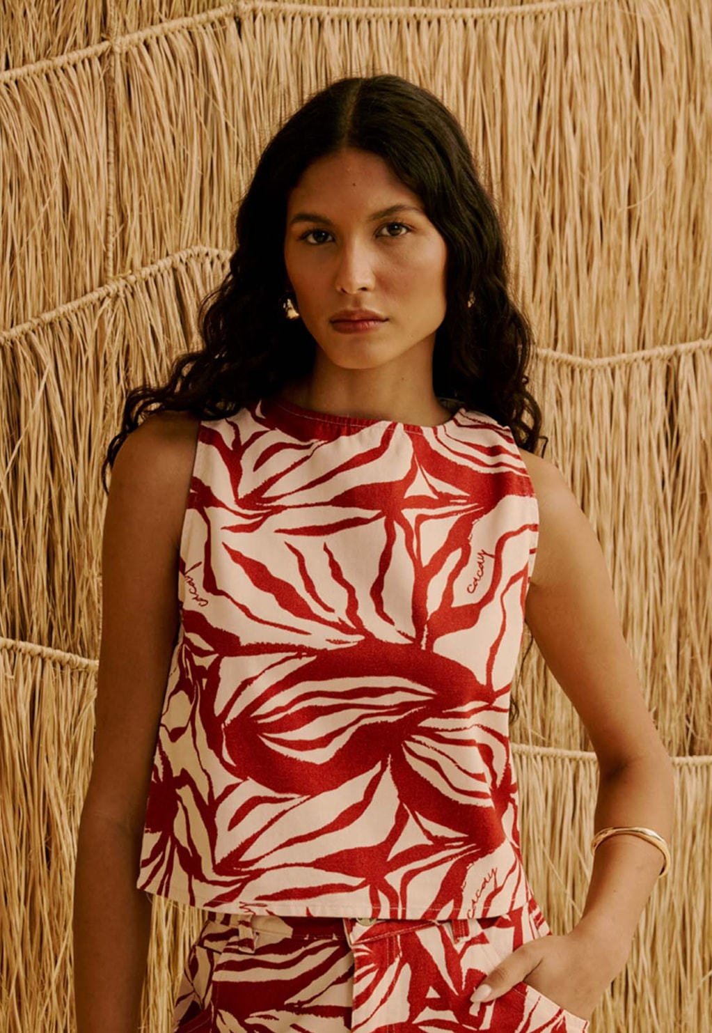 Blusa Sarja Estampada Cacau Zebra