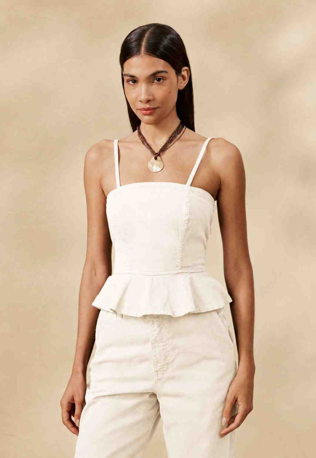 Blusa Sarja Peplum