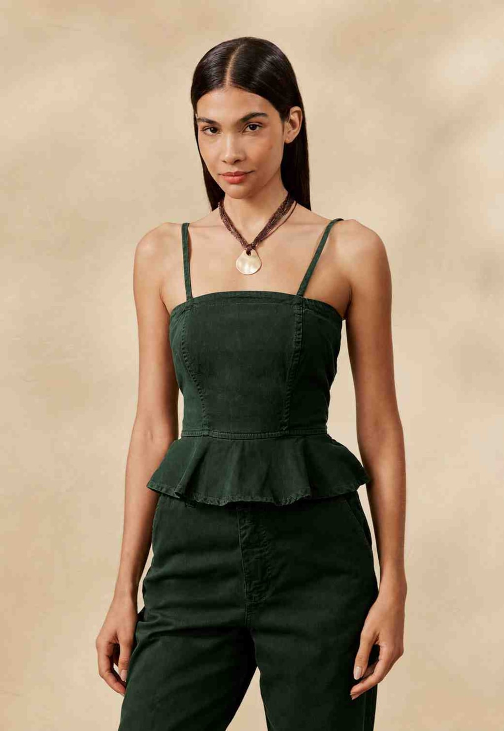 Blusa Sarja Peplum