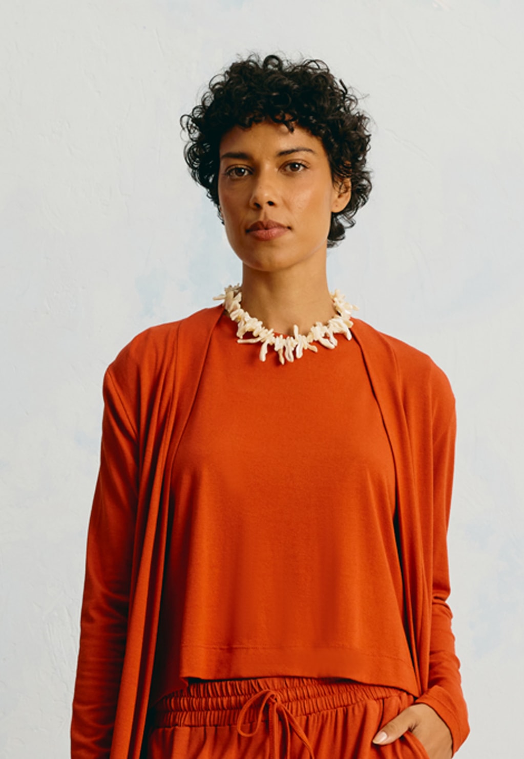 Blusa Sem Mangas Quadradinha Malha