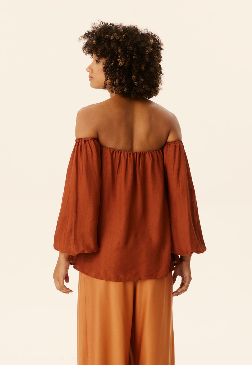 Blusa Tomara Que Caia Manga Bufante