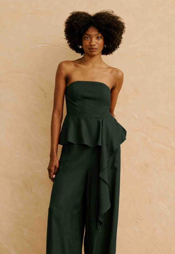 Blusa Tomara Que Caia Peplum Cascata  Vista Frontal