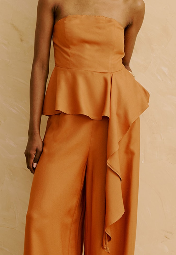 Blusa Tomara Que Caia Peplum Cascata 