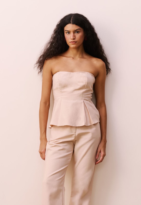 Blusa Tomara Que Caia Pregas Vista Frontal