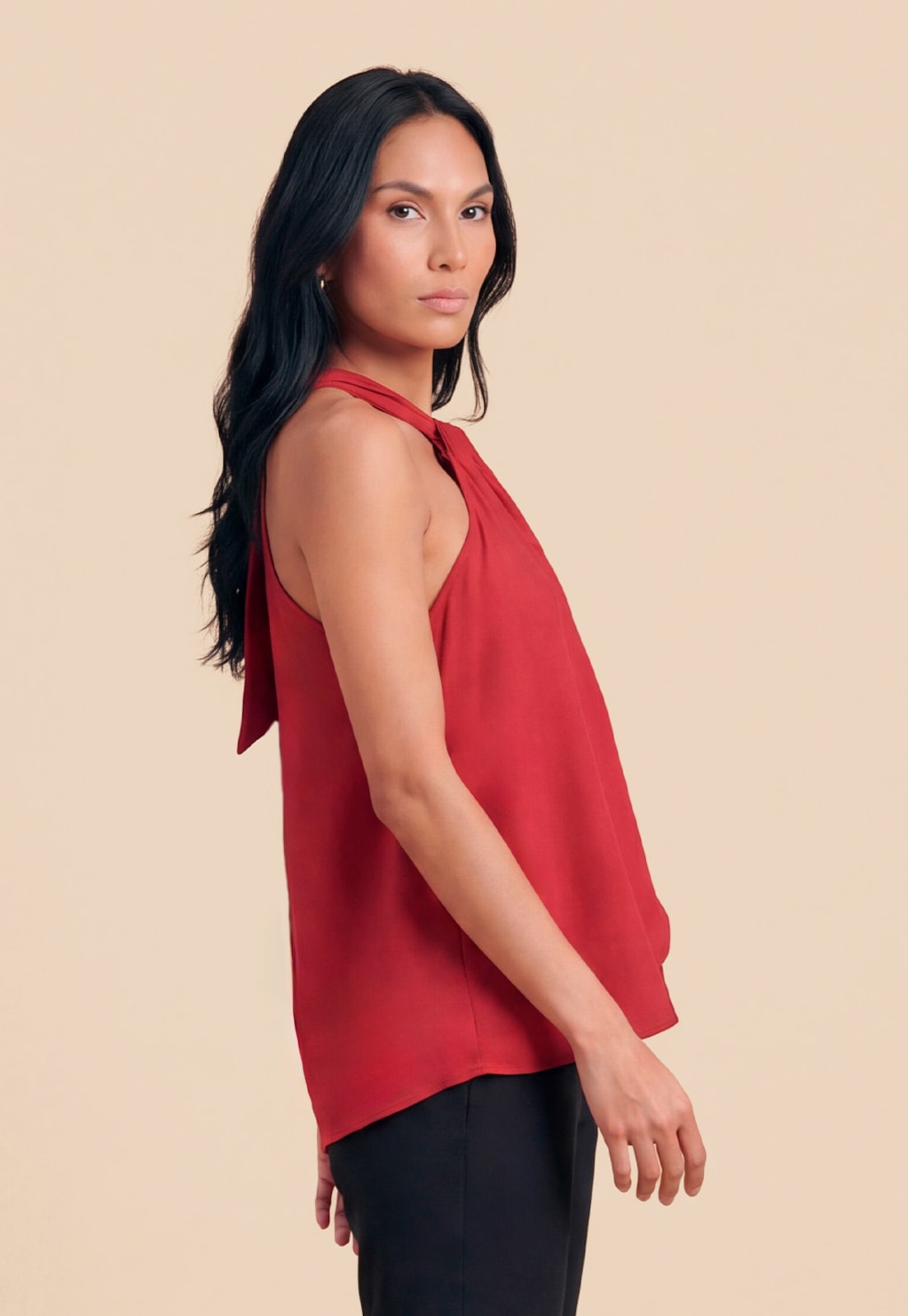 Blusa Transpassada Decote Túnel