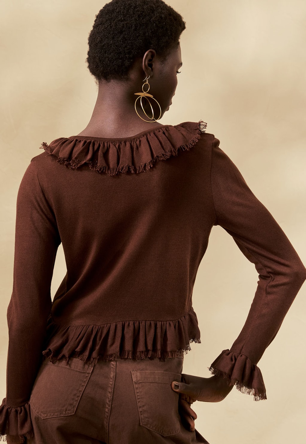 Blusa Tricot Babados