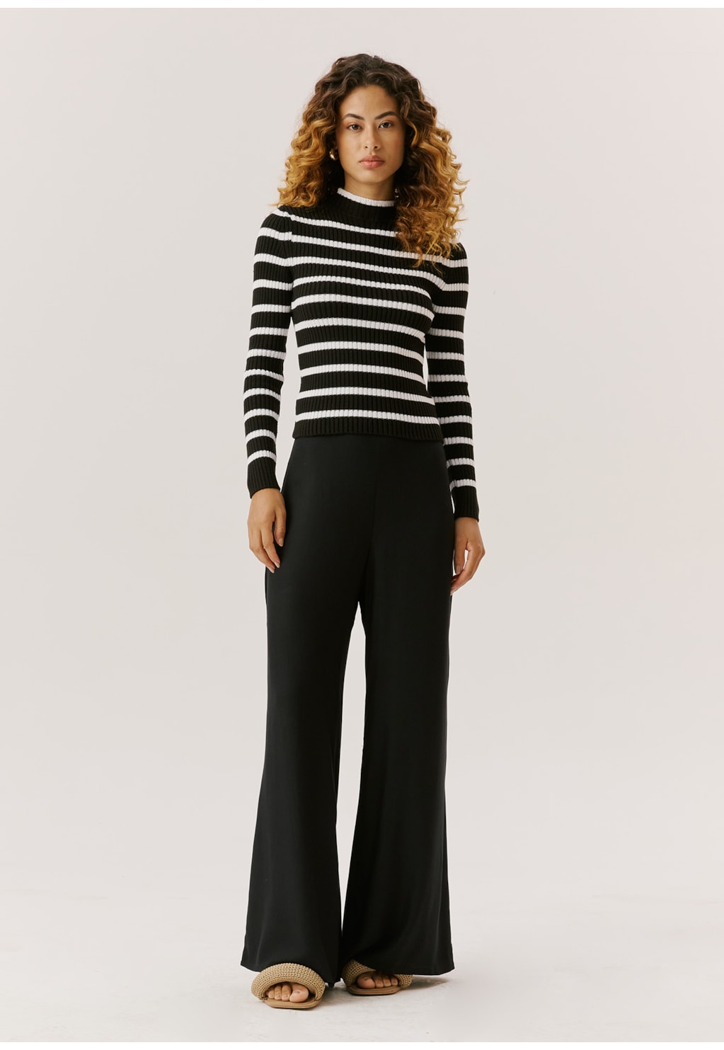 Blusa Tricot Canelada Listrada