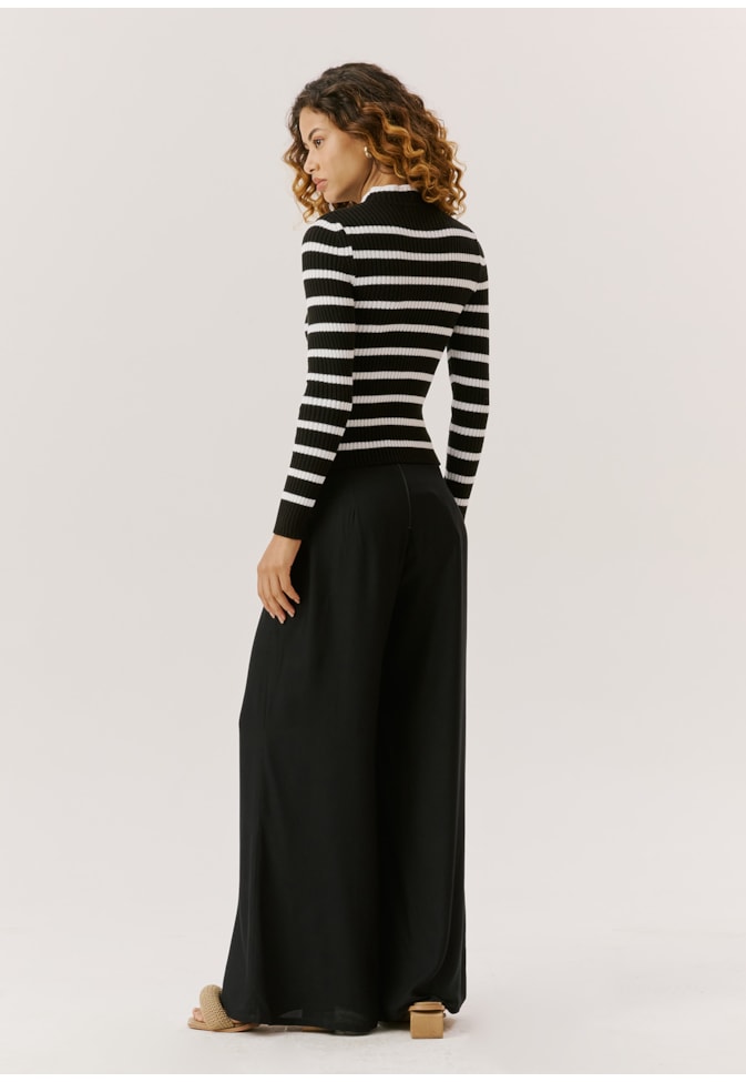 Blusa Tricot Canelada Listrada