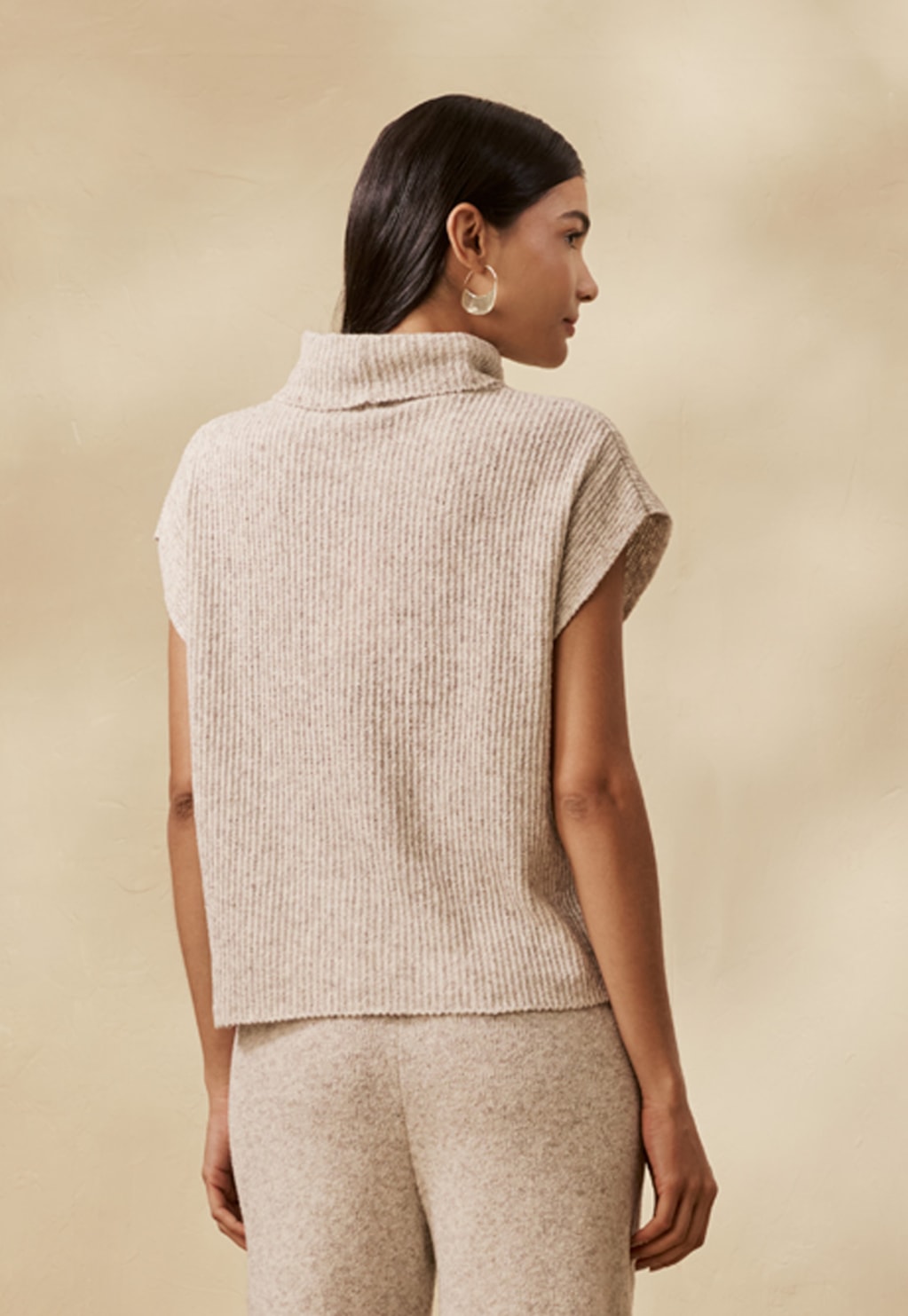 Blusa Tricot Gola Alta