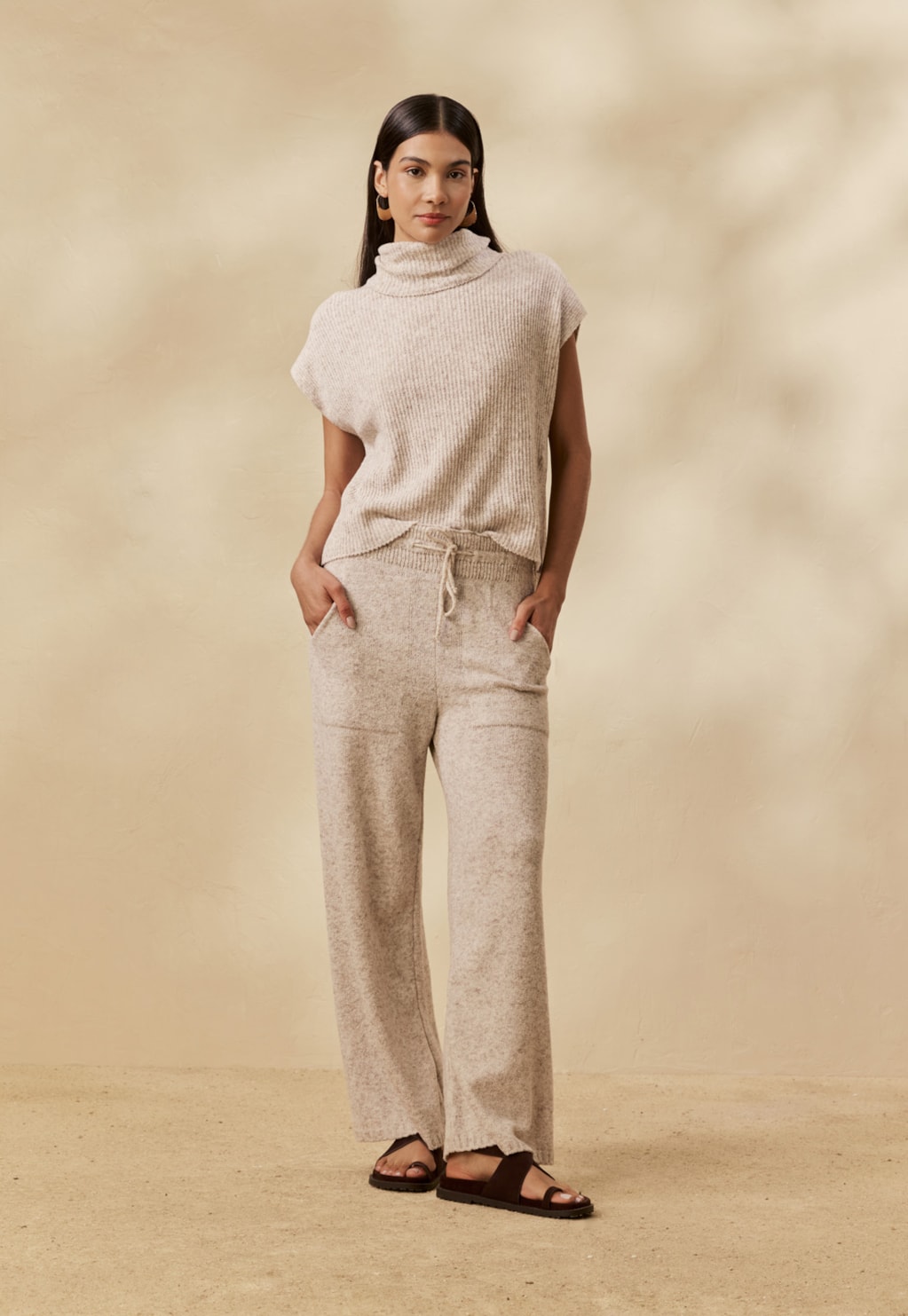 Blusa Tricot Gola Alta