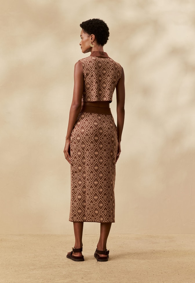 Blusa Tricot Jacquard Inti 