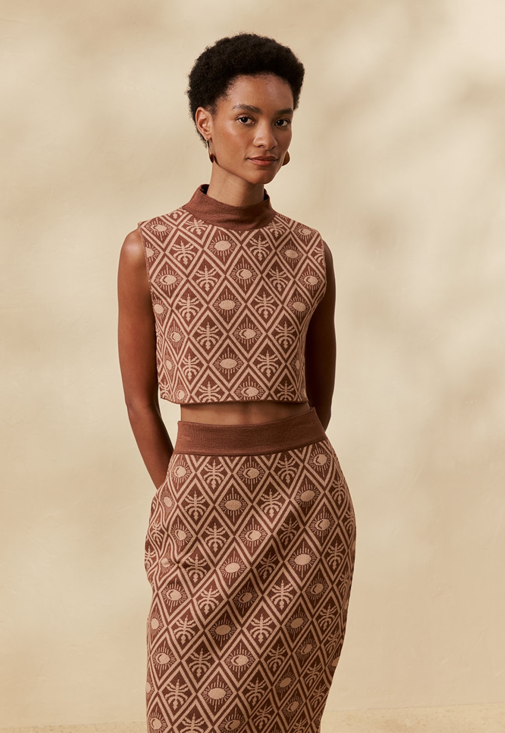 Blusa Tricot Jacquard Inti 