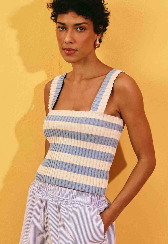 Blusa Tricot Listrada