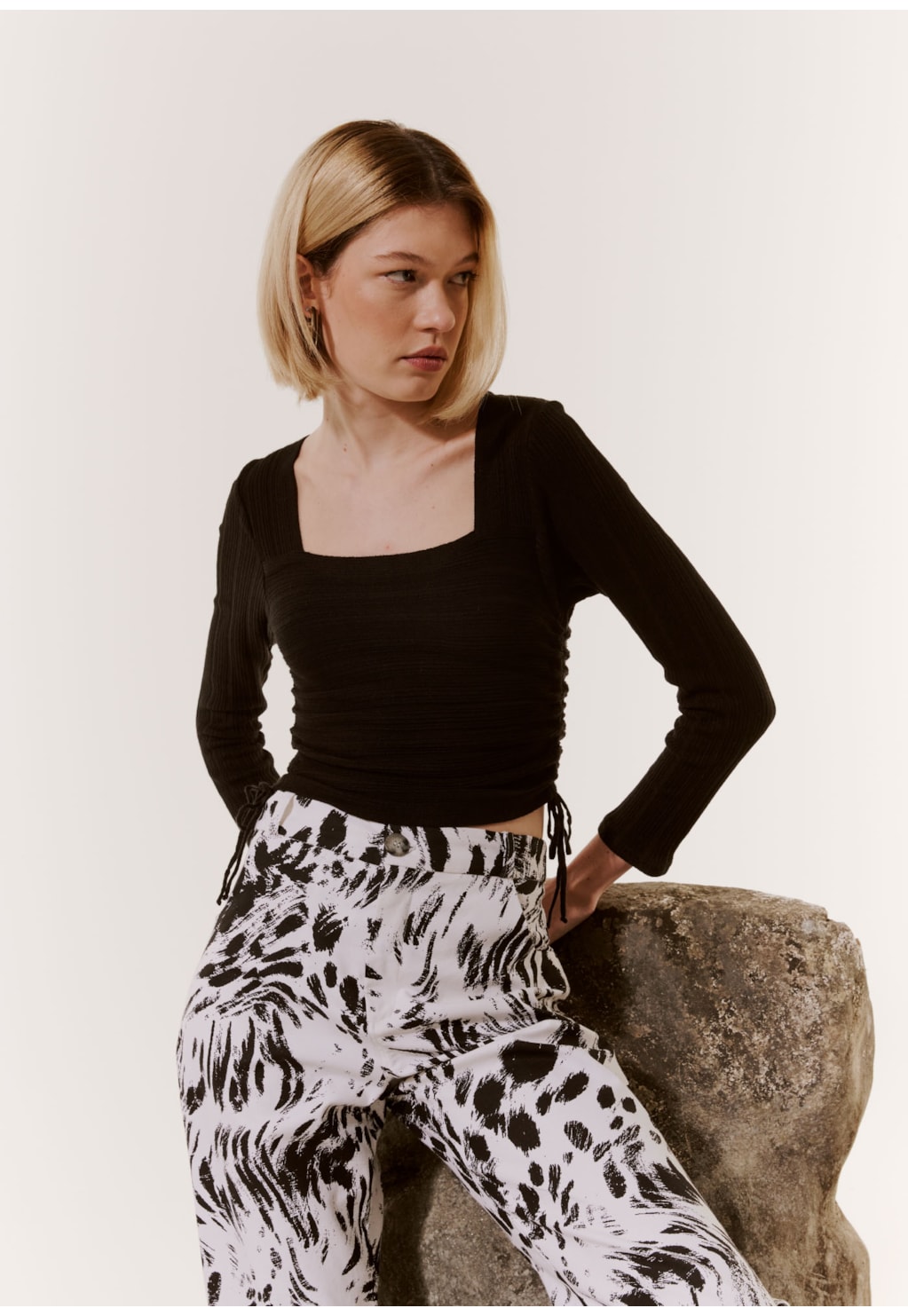 Blusa Tricot Manga Longa