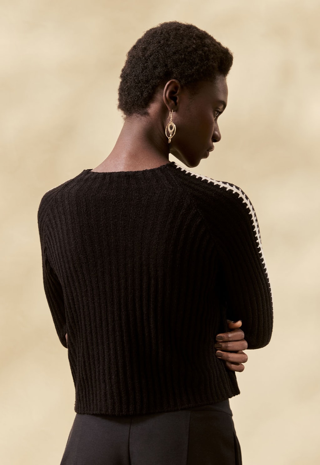 Blusa Tricot Manga Longa
