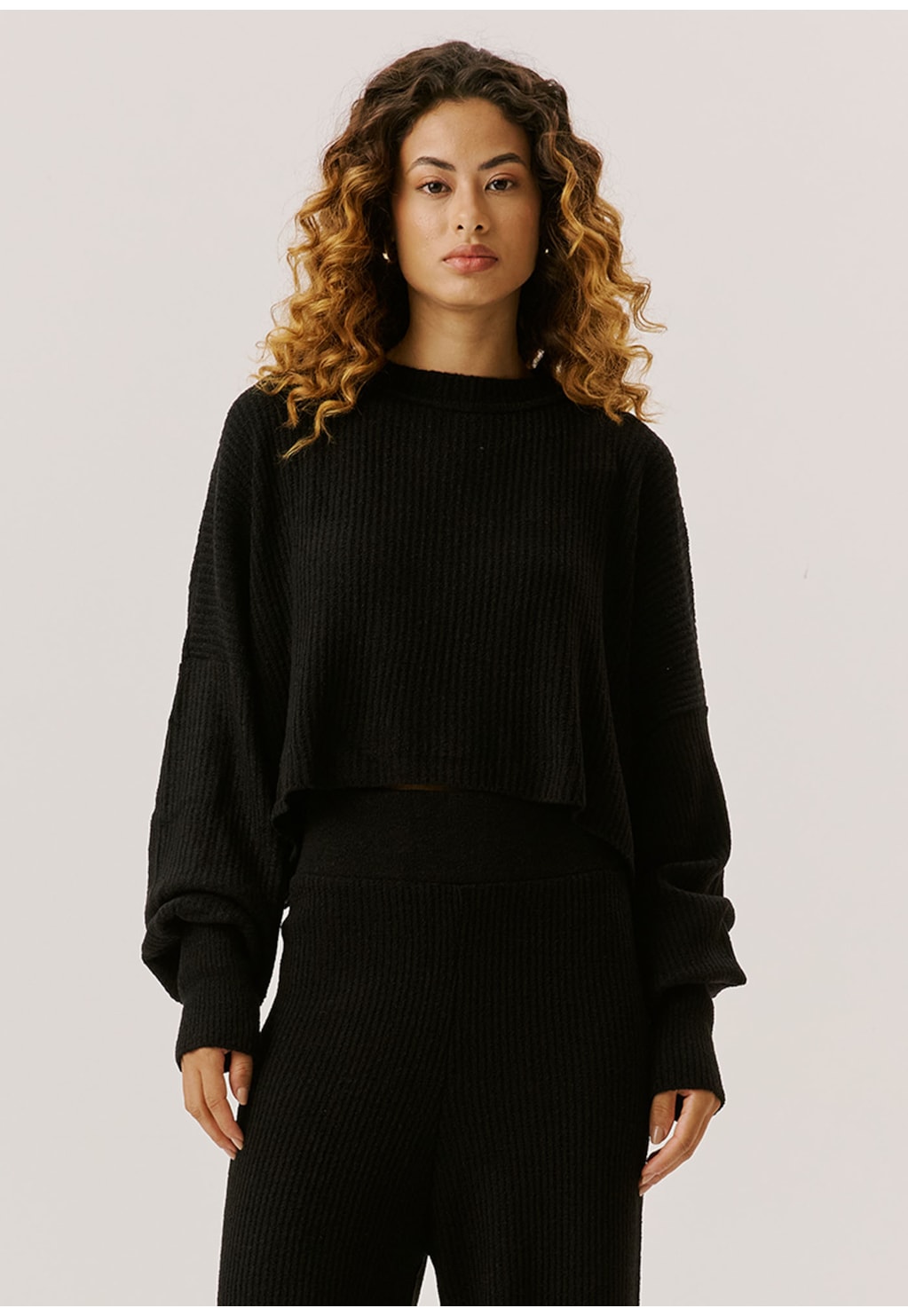 Blusa Tricot Manga Punho