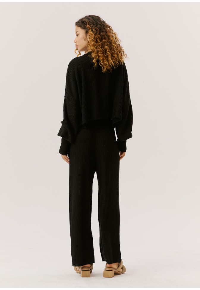 Blusa Tricot Manga Punho