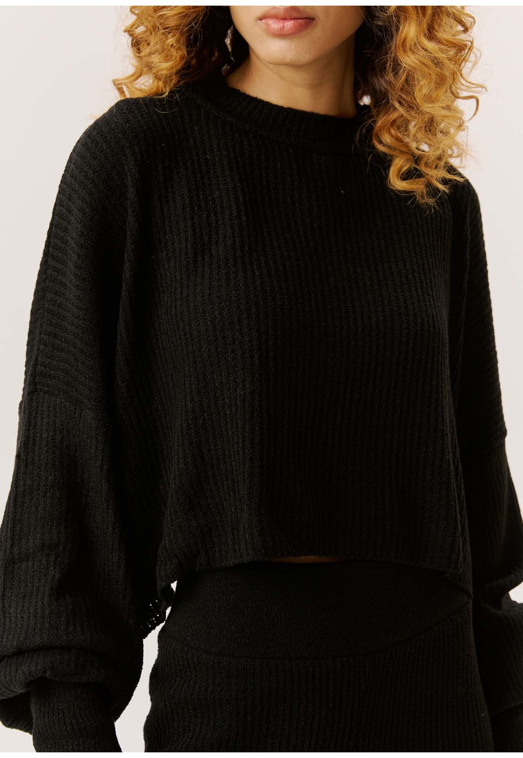 Blusa Tricot Manga Punho