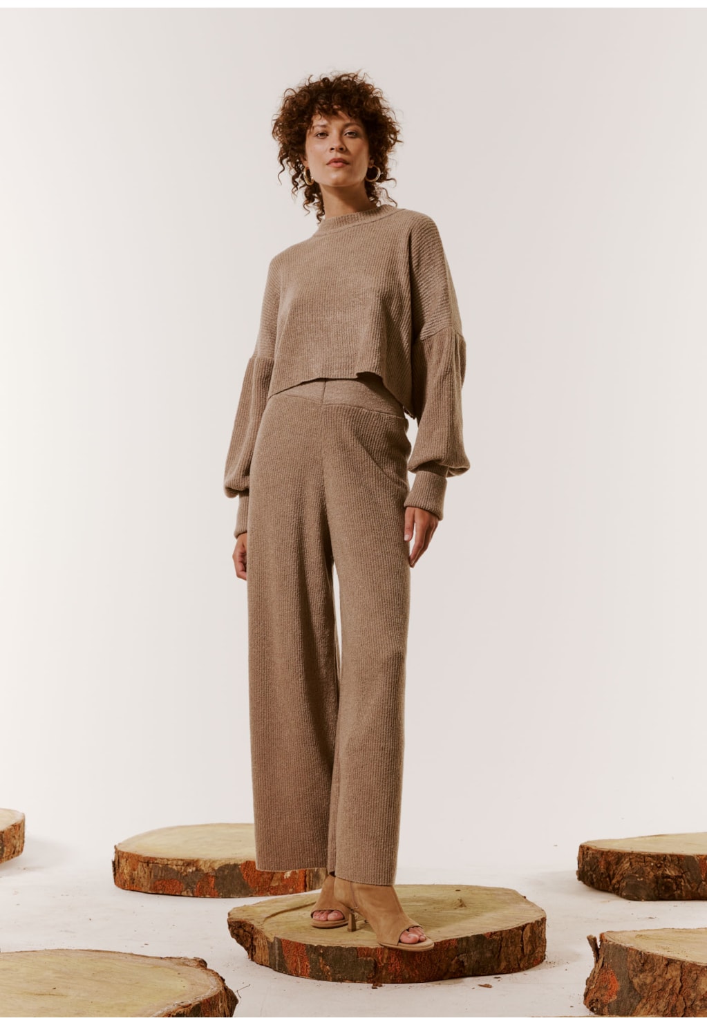 Blusa Tricot Manga Punho