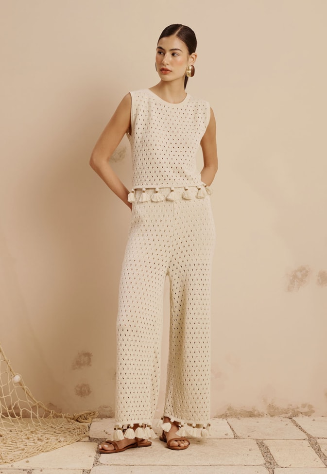 Blusa Tricot Tassel