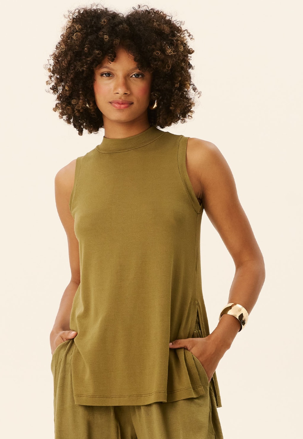 Blusa Túnica Golinha Alta 