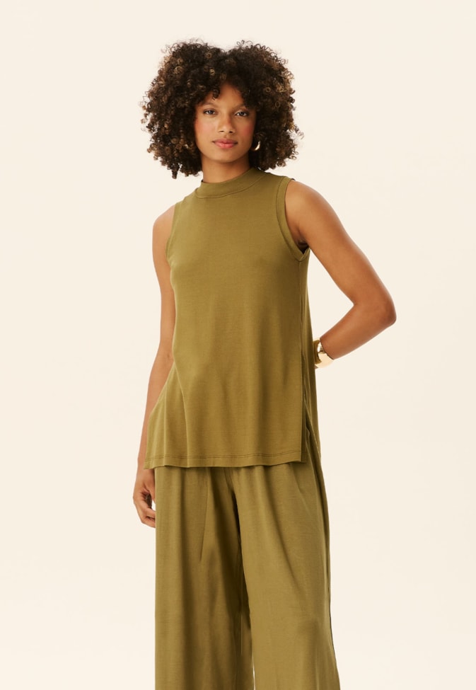 Blusa Túnica Golinha Alta 