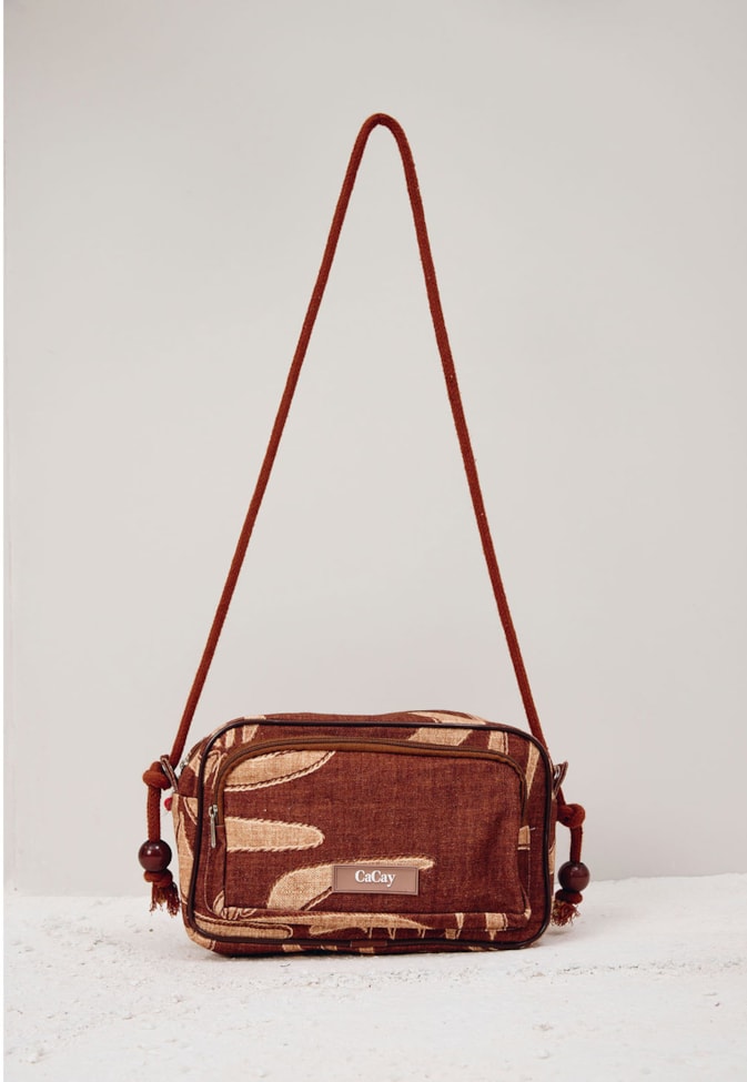 Bolsa Carteira Alça Corda Estampada Yucca