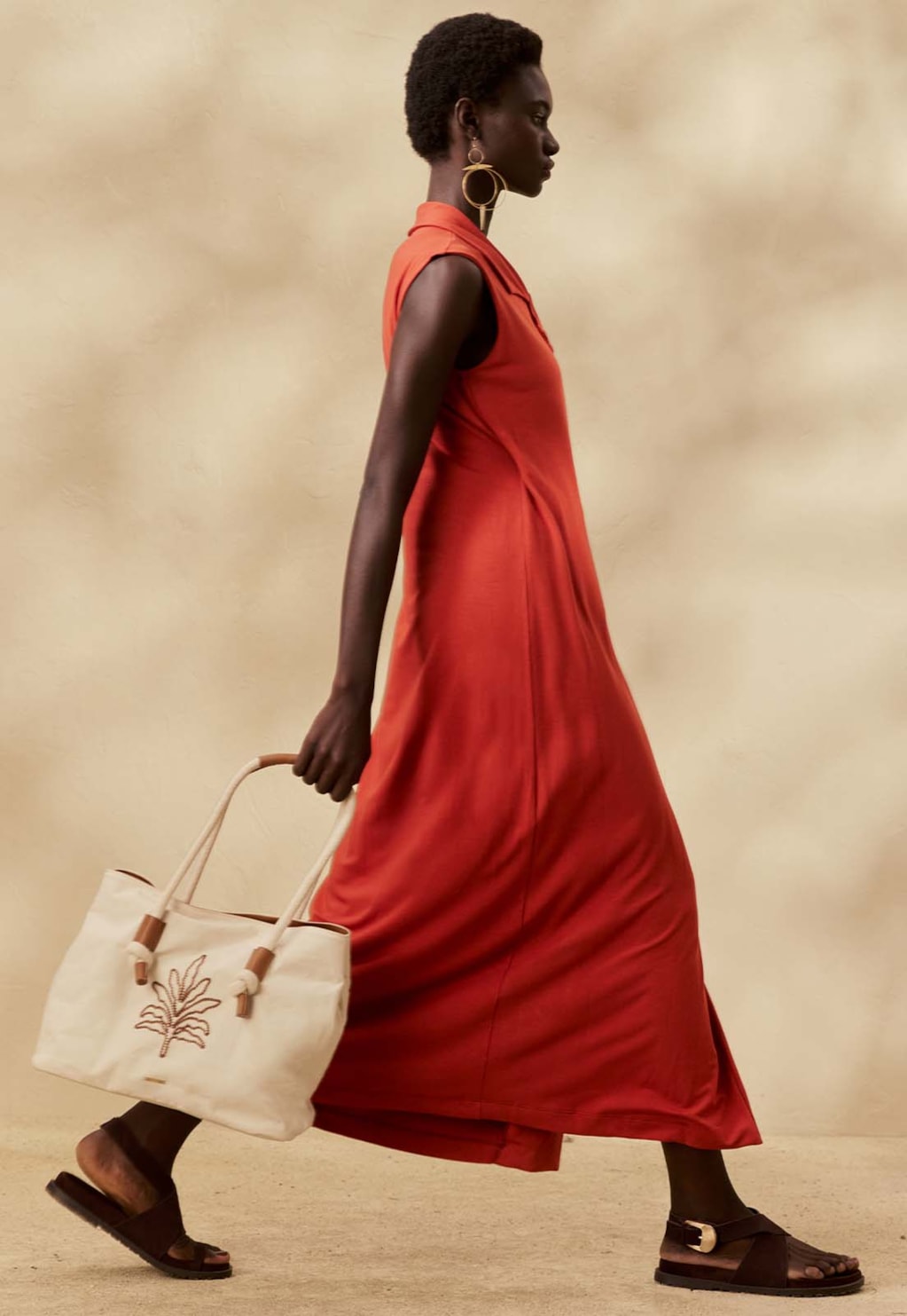 Bolsa Coqueiro Bordado Alça Corda