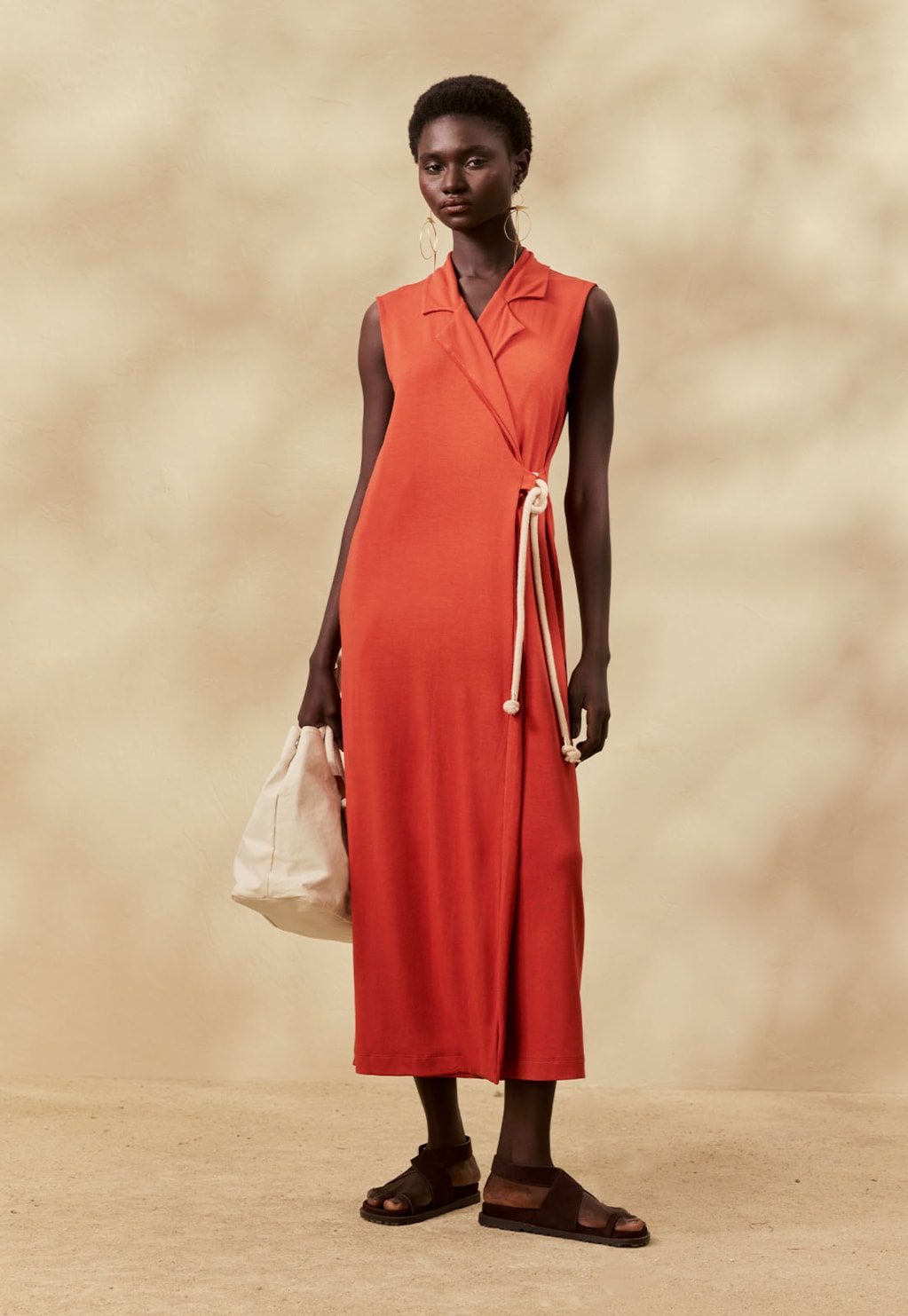 Bolsa Coqueiro Bordado Alça Corda