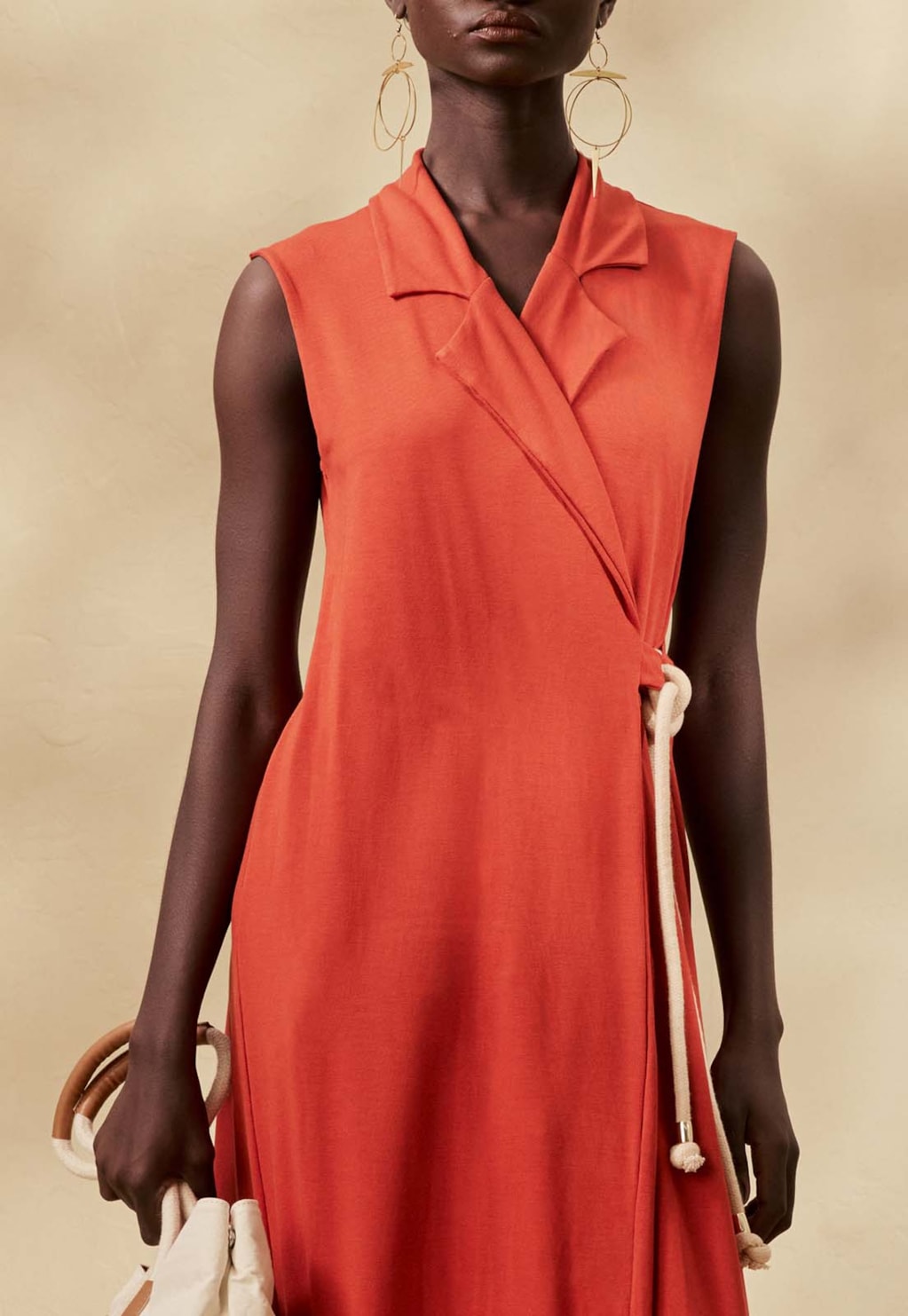 Bolsa Coqueiro Bordado Alça Corda